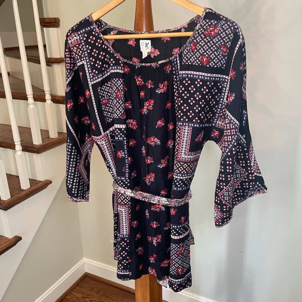 Anthropologie Edme & Esyllte Boho Floral Tunic, S